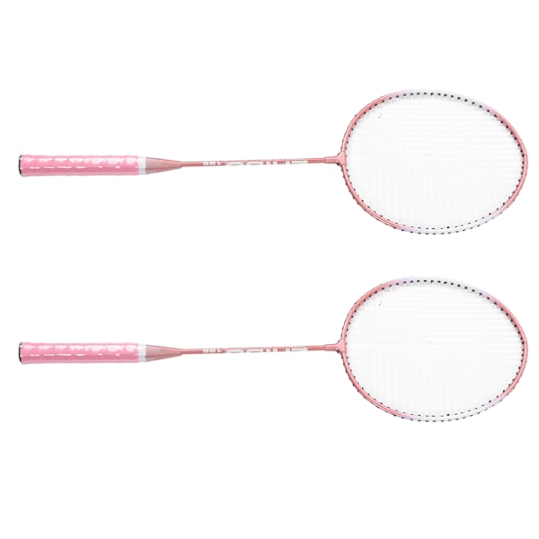 Badmintonracketar Rosa Professionella Separata Järnlegering Badmintonracketar för Nybörjare Studentträning