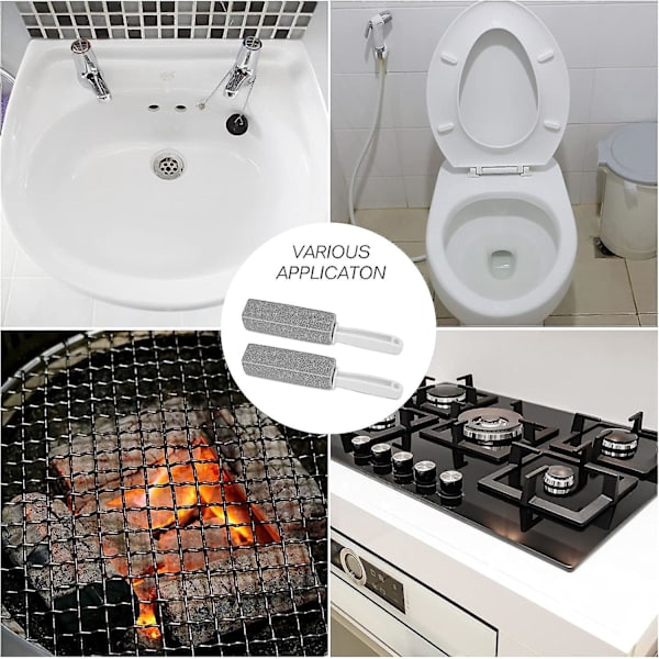2-pack Pimpsten set för toalett, pool och kakelrengöring