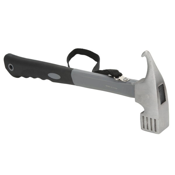 Camping Hammer Heavy Duty Bærbar Multifunksjon Campingtelt Hammer med Puller Tilkoblingsledning for Utendørs Svart
