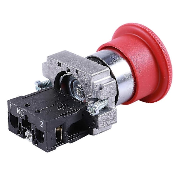 22mm NC Rød Soppformet Nødstopp Trykknappbryter 600V 10A ZB2-BE102C