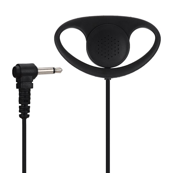 5PCS 3,5 mm Jack d-formad öronmussla headset för tvåvägsradio Walkie Talkie