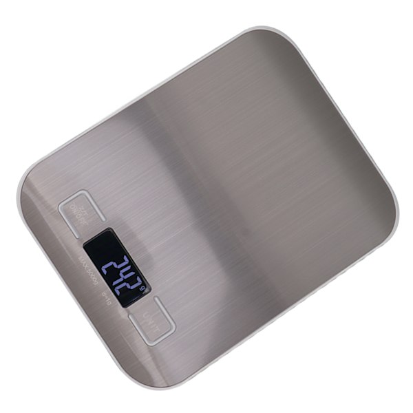 Köksskala 0,035oz till 11,0lb LCD-display Rostfritt stål Batteridriven Kaffeskala för Familj Café Matlagning