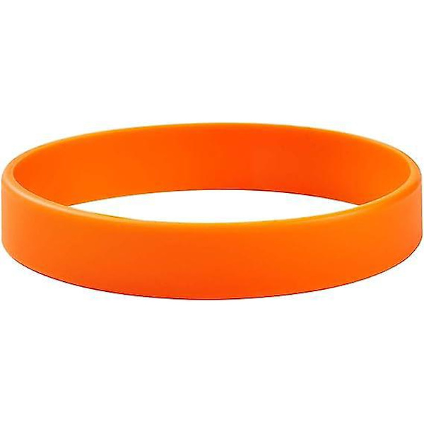 Monokromt silikonarmband - 6-pack