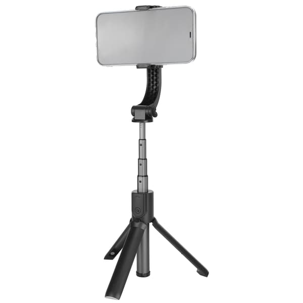 Håndholdt stabilisator multifunktion USB telefon selfie stick live broadcast stativ sort