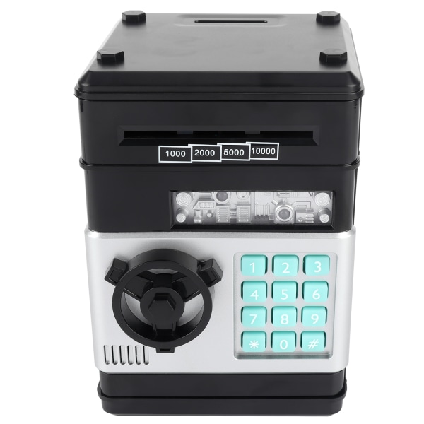 Elektronisk sparegris Simulering ATM Passord Pengeboks Pengemynter Spareboks Gave til KidBlack