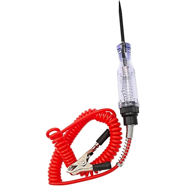 Bilsikringstester - 6-24v DC Bilkredsløbstester Med Indikatorlys, Digital LED Med Spids Sonde, To-Vejs