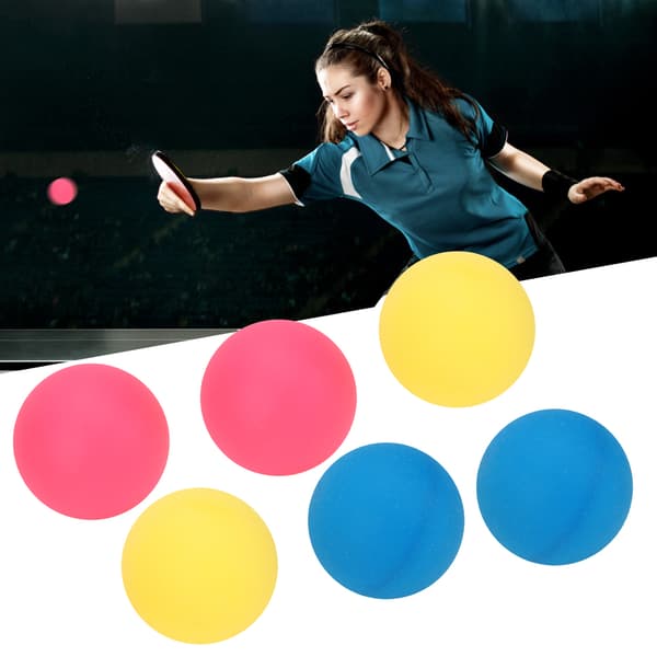 6-pack REGAIL Bordtennisbollar 3-stjärniga ABS-plastbollar för pingisövning