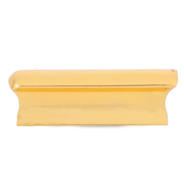 Hawaiiansk Metall Pearse Gitarr Slide Tone Bar för Stränginstrument (Guld)