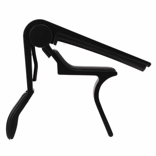 Capo Quick Release Strengklemme Tilbehørssæt med 5 stk. Guitar Plektre til Bas Banjo Sort