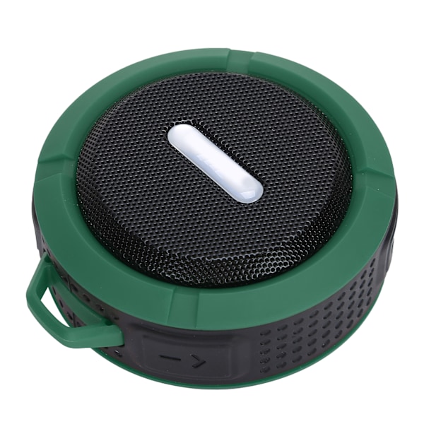 C6 Bluetooth-kaiutin imukupilla ja karabiinihaalla, vedenpitävä minialakaiutin ulkoiluun, vihreä