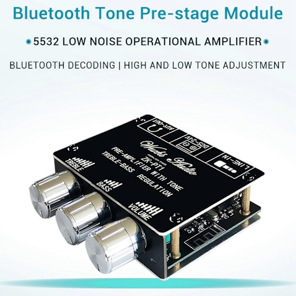 Bluetooth 5.0 Dekoder Board Dobbelt Kanal Stereo Forstærker Board