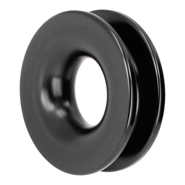Redningsring Træk Snatch Remskive Aluminiumlegering til ATV UTV Truck Marine Båd ShacklesSort