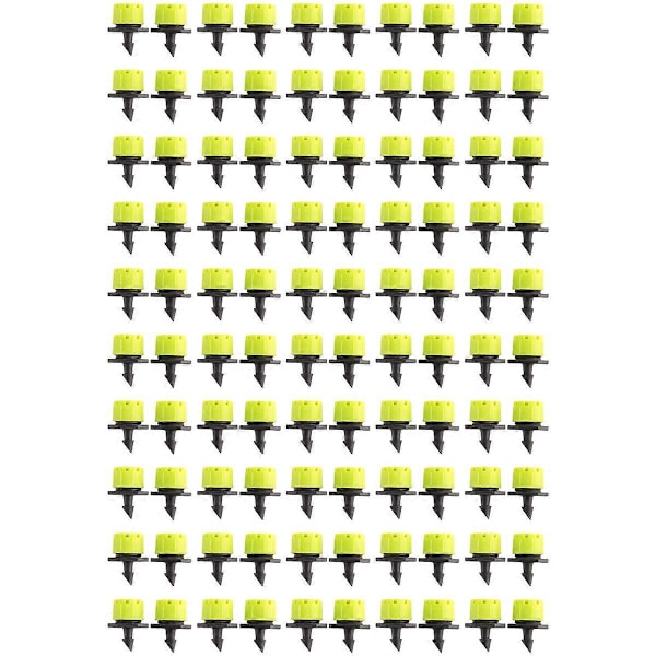 100 st 1/4 tum justerbara droppbevattningssystem vattenspridare