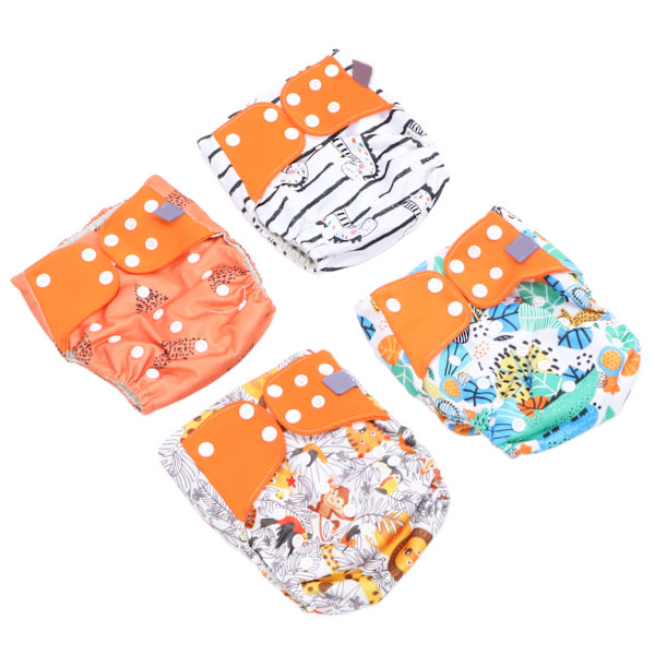 4-pack tvättbara babyblöjor andningsbar mesh baby tygblöja för pojkar och flickorES061-SD01
