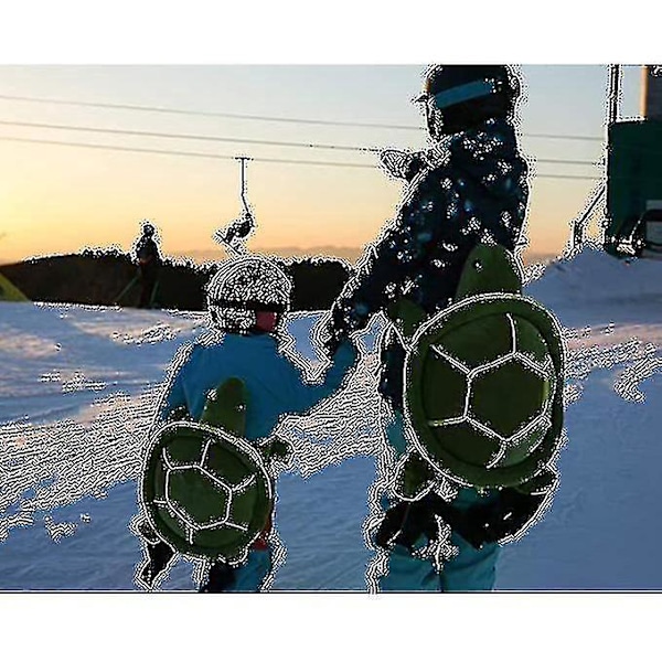 Skidåkning, skridskoåkning, snowboardåkning skyddande sköldpaddsdyna barn knä blå