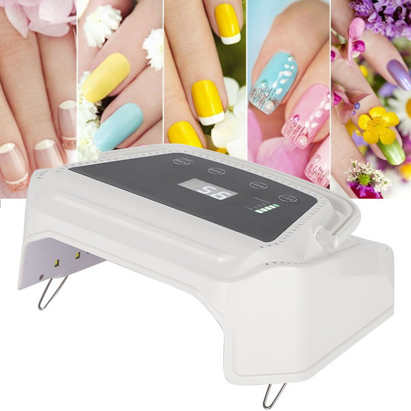 72W neglelakk herdelampe, oppladbar LED digital display neglelakk neglelakk tørkelampe US-plugg 110~240V
