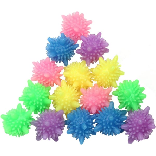 20 Tvättbollar Tvättmaskin Kläder Rengöringsbollar 4,5 cm Magic PVC Friktionssanering Antilindning Tvättboll för kläder