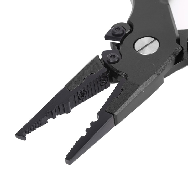 Utomhus aluminiumlegering Lure Självlåsande fisketång Fiskkontrolltång Setblack