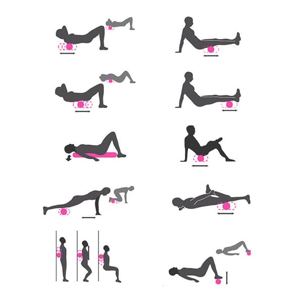 Yogakolonn med nätpåse Miljösäkerhet Hög hållfasthet Hög rebound