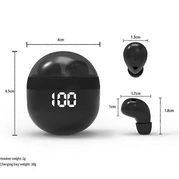 SK18 Superbass Øretelefoner TWS Trådløst Bluetooth Headset med Mikrofon Smart Touch Hovedtelefon Støjreduktion