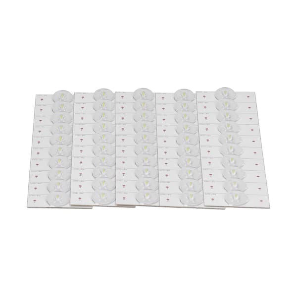 50 stk. SMD-lampeperle med optisk linsefilter, glasfiberplade, 6V LED-lysbånddele