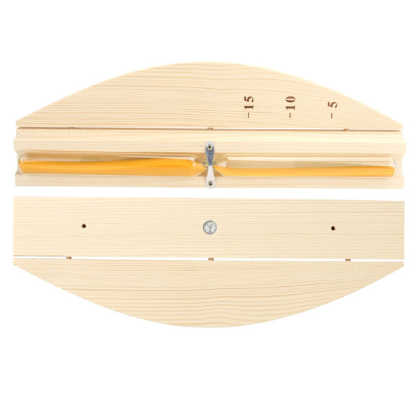 Sauna Timeglas 15 minutter Sauna Rum Sand Ur Glas Timer Vægmonteret Træ Timeglas
