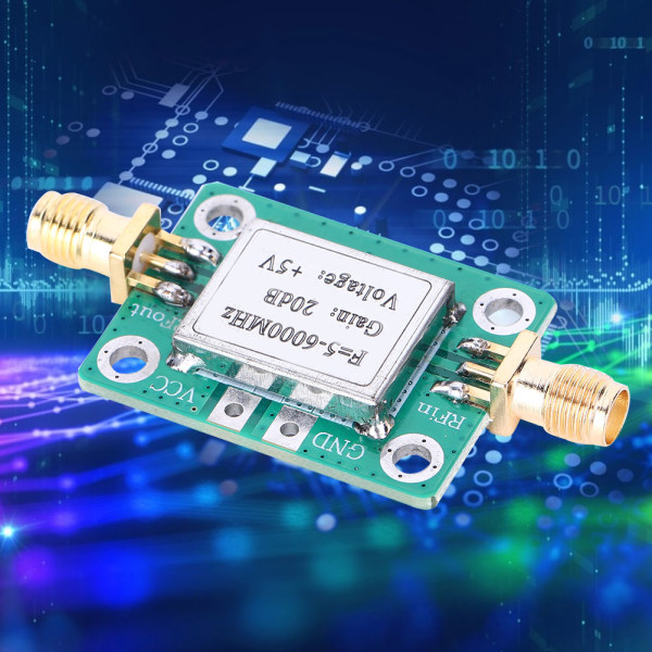 RF-signalmodul Medium Power -förstärkare Ultra Wideband 5M-6GHz 20dB Gain elektroniska komponenter