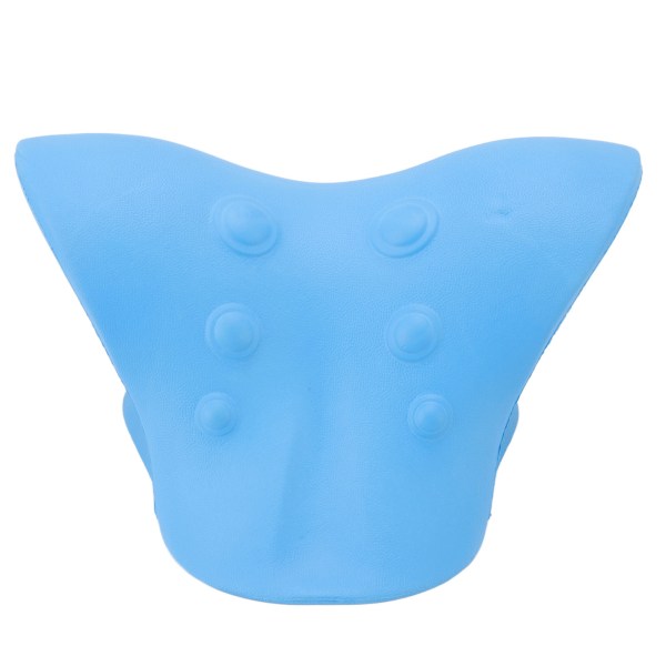 Nakke Skulder Relaxer Smertelindring U-formet design Spinal Traction Dyp cervical massasjepute Blå