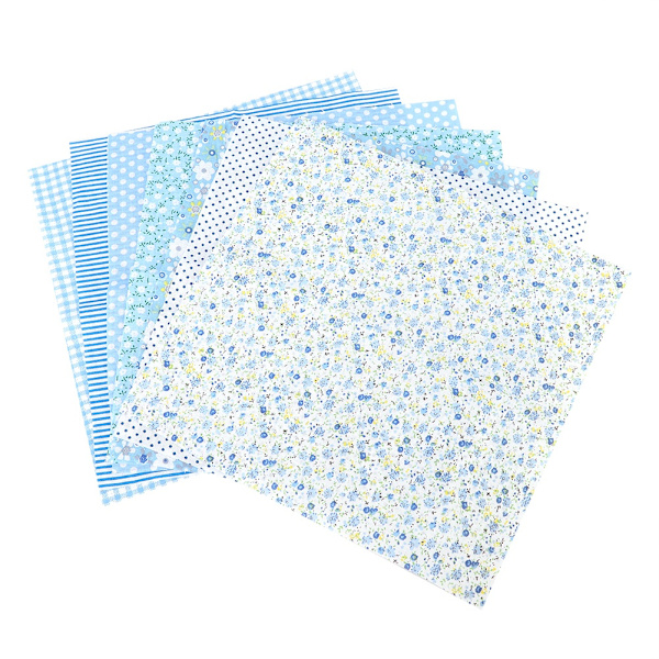 7 stk / sett 100% bomull Batiks syhåndverk stoff for DIY lommebok putetrekk