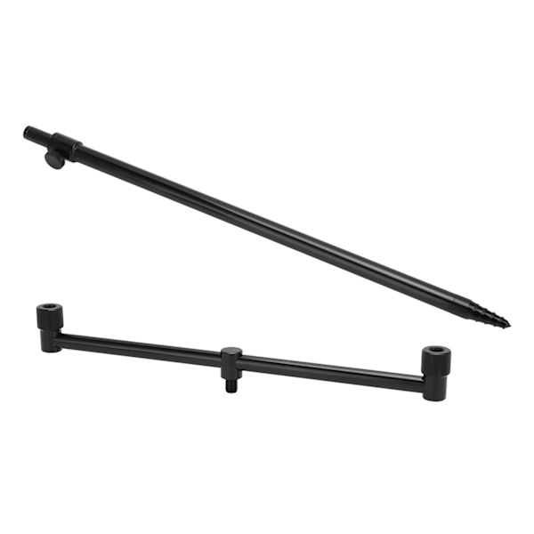 Fiske Stang Pod Sett Aluminiumlegering Bærbar Holdbar Korrosjonsbestandig Lett Fiske Stang Bank Stick30cm Buzz Bars og 45.5cm Bank Stick