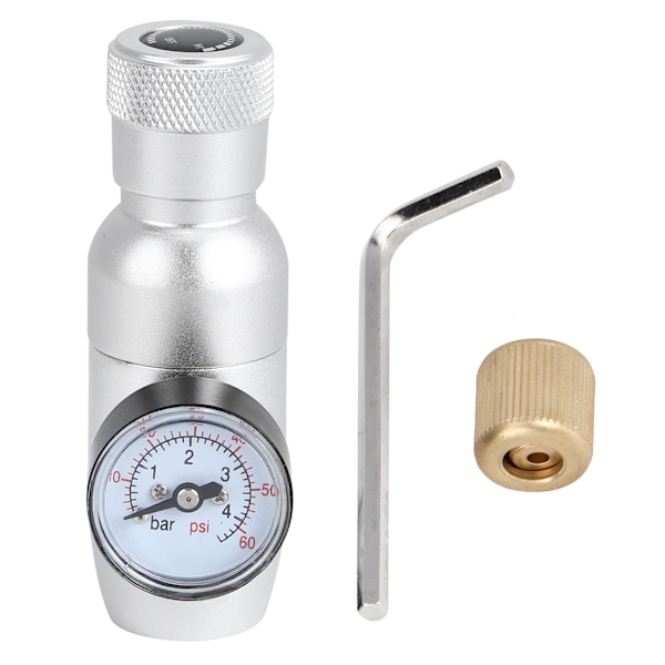 Mini CO2 gassregulator trykkreduksjonsventil CO2 laderadapterventil bryggeutstyr
