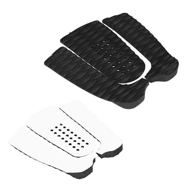 3 st EVA Surfboard Deck Traction Pads AntiSkid Surf Deck Pad Mat för Skimboard Tillbehör (Med Hål)