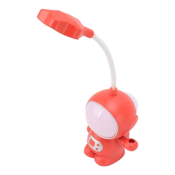 3W LED-sänglampa USB-laddning Ögonskydd Unik form Bärbar Mjuk Varm Studie Läslampa för sovrum Röd
