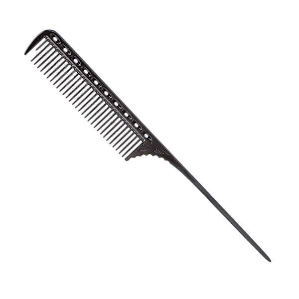 Profesjonell rottehale hårkam frisørsalong stylingkam barber aluminium metallkam svart