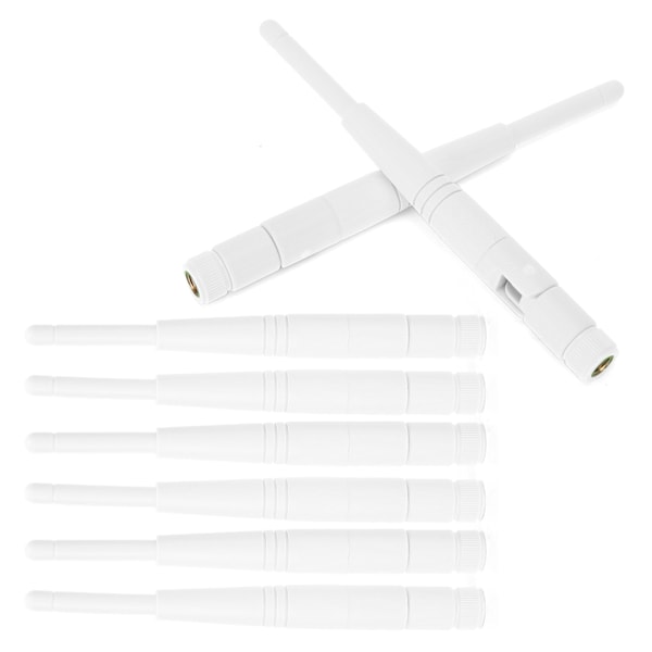 8 stk WiFi-antenne 2,4G/5G Dual Band 4DBi Omni RPSMA-grensesnitt Antenne Datamaskin Tilbehør