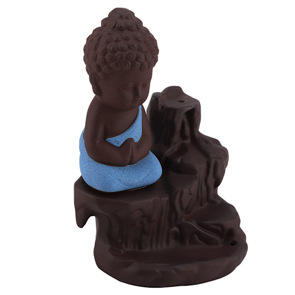 Keramisk røgelsesholder røgelse brænder dekoration ornament (blå)