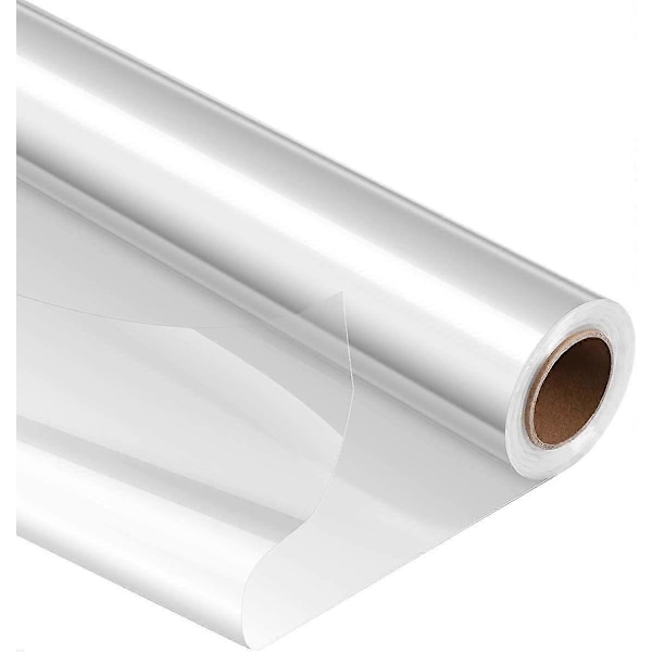 2025 Ny Klar Cellofanrulle 80cm x 30m Cellofanplast Klar 3 Mil Tjock Lång Film Omslagspapper för Blomsterhantverk Korginpackning