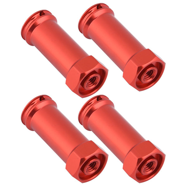 12 mm hjulsexnav 30 mm förlängningsadapter för Traxxas Slash 4X4 1/10 lastbil (12*30 mm, röd)