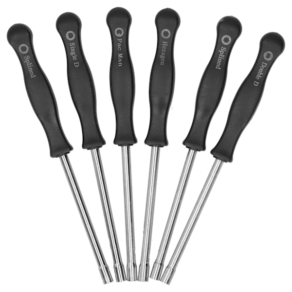 6PCS/Set Förgasarjusteringsverktygssats Förgasarjusteringsskruvmejsel Trädgårdsverktyg
