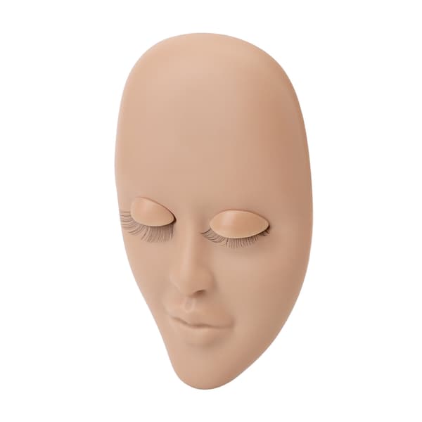 Vipper Mannequin Hode Øyenvippe Forlengelse Praksis Mannequin Sminke Mannequin Hode for Nybegynner Lysebrun