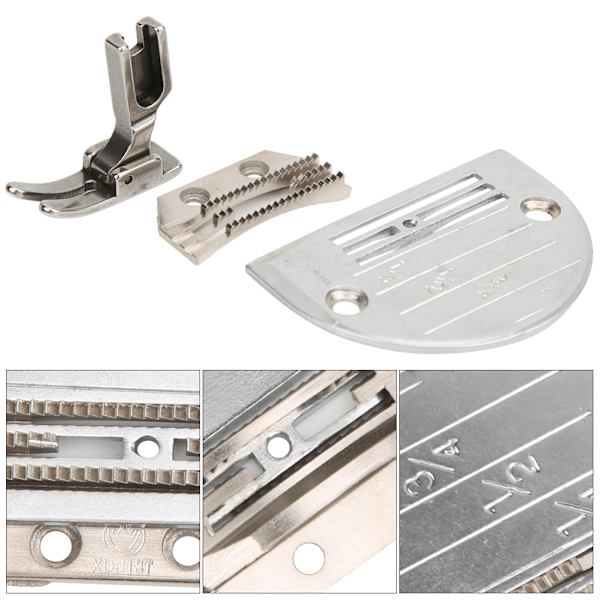 Lockstitch-ompelukoneen jalka E-hammas 18T saranoitu P351 paininjalka CNC-ompelukoneen osa