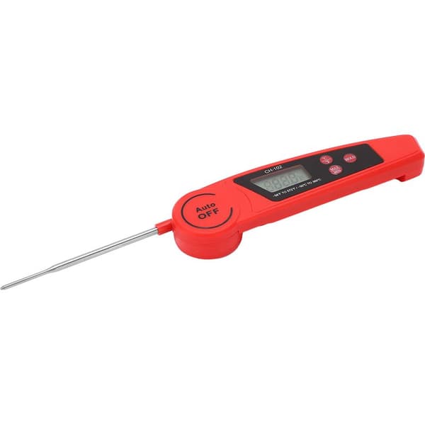Digitalt kjøtttermometer, 180° sammenleggbar sonde, måler på 5 sekunder, IP66 vanntett, umiddelbar matlaging