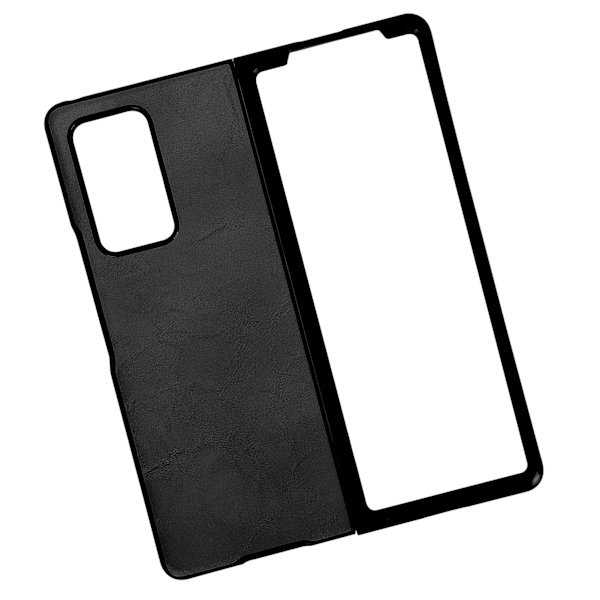 Læderetui til Samsung Galaxy Z Fold 2 Mobiltelefon Anti-fald Beskyttende Etui Sort