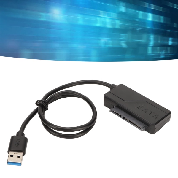 USB 3.0 til SATA-adapterkabel 12V 2A Plug and Play Hurtig overførsel SATA-harddiskkonverterkabel til 2,5 3,5 tommer HDD SSD