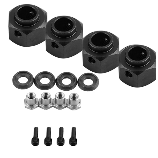 RC-auton pyöränlaajennussarja 9 mm TRAXXAS TRX-4 D90 SCX10 1/10 autoon (musta)