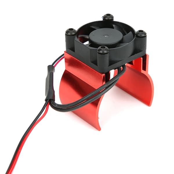 Motor Køleplade Køleventilator 1/10 RC Bilmodel Tilbehør Passer til Traxxas TRX-4 Rød