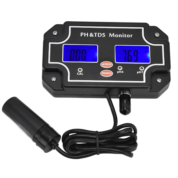 PH TDS-monitor LCD digital multifunktionell vattenkvalitetsanalys testare EU-kontakt 230V PH‑2683