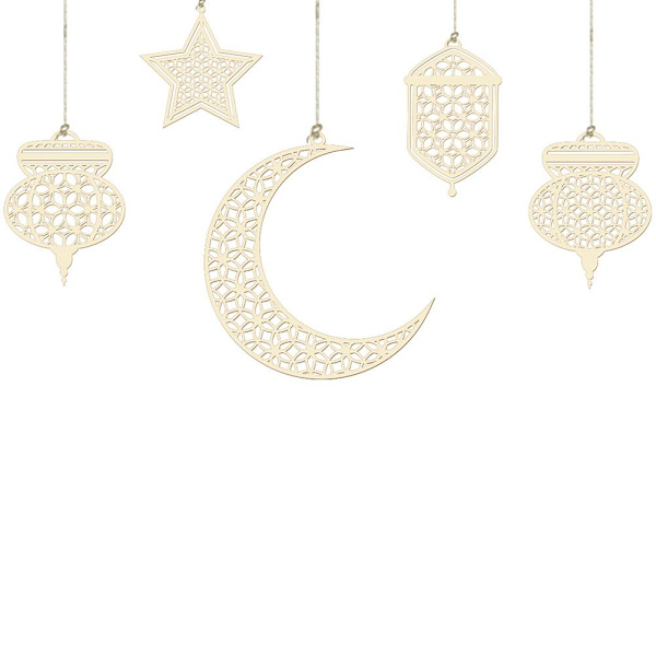 Eid Mubarak -riipus Eid Mubarak -festivaalijuhlasisustustarvikkeita myrkyttömäksi kodin sisustukseen ovien ikkunoihin