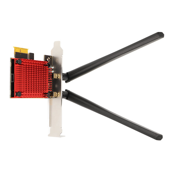 PCIe Wifi Card AC68 6dBi Antenni 2.4G 5G Dual Band Fast Stable Transmission Langaton verkkokortti PC-tietokoneelle