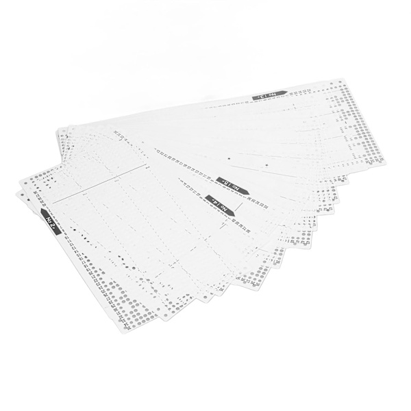 15 stansade kort för stickmaskin, rika stilar, mjuk och hållbar plast, stickningsblomkort för KH868 KH860 KH881 KH891 KH892
